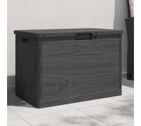 vidaXL Baúl para cojines polipropileno gris antracita 77,5x44,5x53 cm