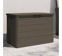 vidaXL Baúl para cojines polipropileno marrón 77,5x44,5x53 cm