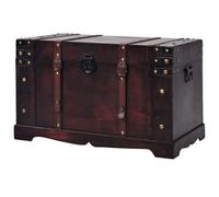 vidaXL Baúl Vintage de Madera Arcón Cofre Cajón Caja Almacenaje Organizador