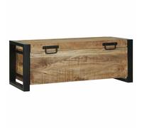 vidaXL Baúl de almacenamiento 80 x 30 x 30 cm Madera maciza de mango Estilo industrial