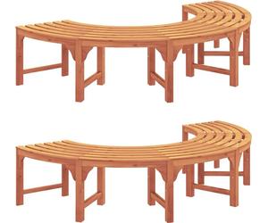 vidaXL Baumbank, sofá de 8 plazas, 2 unidades, 160 x 80 x 45 cm, color natural