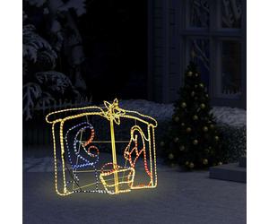 vidaXL Belén decoración navideña 240 LED 116x41x87 cm