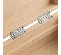 vidaXL Bisagra 12 uds. 54 x 34 x 5 mm Plateado Acero