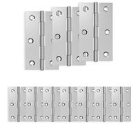 vidaXL Bisagra 12 uds. 66 x 38 x 5 mm Plateado Acero