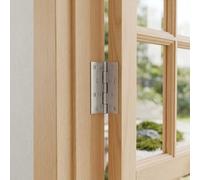 vidaXL Bisagra 12 uds. 89 x 54 x 5 mm Plateado Acero