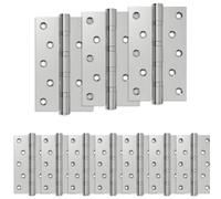 vidaXL Bisagra 16 uds. 125 x 75 x 13 mm Plateado Acero