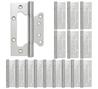 vidaXL Bisagra 16 uds. 125 x 78 x 13 mm Plateado Acero