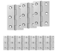 vidaXL Bisagra 48 uds. 54 x 34 x 5 mm Plateado Acero