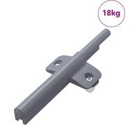 vidaXL Bisagra de cierre suave, 1161 unidades, color gris, 125 x 47 x 15 mm, material: polipropileno (PP)