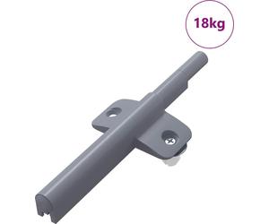 vidaXL Bisagra de cierre suave, 1161 unidades, color gris, 125 x 47 x 15 mm, material: polipropileno (PP)