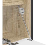 vidaXL Bisagra de soporte para tapa 2 uds. Plateado 194 x 36 x 18 mm