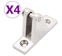 vidaXL Bisagras para cubierta de barco Bimini Top 4 uds acero inoxidable