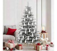 vidaXL Bola de Piña de Navidad 40 uds. 4 x 9 cm Plástico