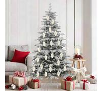 vidaXL Bola de Piña de Navidad 40 uds. champán 4 x 9 cm Plástico