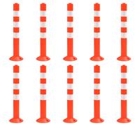 vidaXL: Barreras de seguridad, 10 unidades, 75 cm, de polietileno