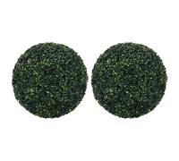 vidaXL Bolas de Boj Artificial Adorno Floral Planta Maceta Jardinera Dimensiones 22 cm (2 unidades), 12 cm (4 unidades), 45 cm (2 unidades) y mas