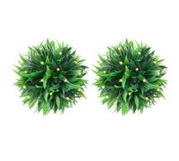 vidaXL Bolas de boj artificial con luces LED 2 unidades 30 cm