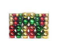 vidaXL Bolas de Navidad 100 unidades rojo/dorado/verde