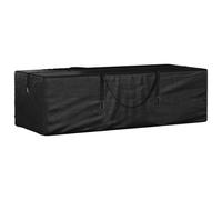 vidaXL Bolsa para cojines de jardín polietileno negro 135x40x55 cm