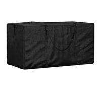 vidaXL Bolsa para Cojines de jardín Polietileno Negro 150x75x75 cm, Bolsa para Guardar Cojines de jardín, Bolsa para Cojines, Bolsa para almacenaje de Cojines de Exterior