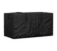 vidaXL Bolsa para cojines de jardín Polietileno Negro 150x75x75 cm