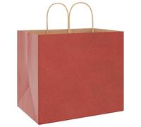 vidaXL Bolsas de Papel con Asas 50 uds Rojo 32x22x28 cm