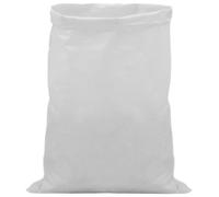 vidaXL Bolsas de tela tejida, 250 unidades, color blanco, 50 x 80 cm, material: polipropileno (PP)