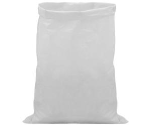 vidaXL Bolsas de tela tejida, 250 unidades, color blanco, 50 x 80 cm, material: polipropileno (PP)