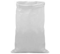 vidaXL Bolsas tejidas 10pcs Blanco 70 x 110 cm PP Bolsas tejidas modernas resistentes a la intemperie para almacenamiento al aire libre, útiles accesorios de jardín, soluciones domésticas minimalistas