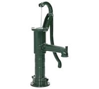 vidaXL Bomba de Agua de Jardín Manual para Pozos Patio Exterior Terraza Soporte Estanque Antigua Decorativa Vintage de Hierro Fundido