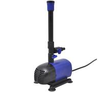 vidaXL Bomba de Fuente 50W 2000 L/h con 4 Boquillas para Estanque Jardín