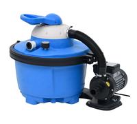 vidaXL Bomba filtro arena azul y negra 385x620x432 mm 200 W 25 L