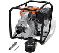 vidaXL Bomba para Sacar Agua con Motor de Gasolina Metal Naranja Negro Dimensiones 50 mm, 80 mm