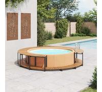 vidaXL Borde de bañera hidromasaje madera maciza de acacia 273x53 cm