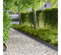 vidaXL Borde de Césped 10 pcs 103 x 15 cm metal Gris antracita