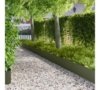 vidaXL Borde de Césped 20 pcs 103 x 30 cm metal Verde oliva