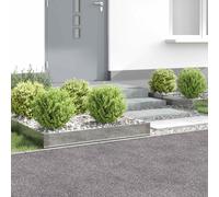 vidaXL Borde de Césped 4 pcs 100 x 60 x 20 cm Acero Plateado