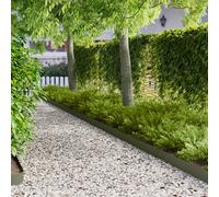 vidaXL Borde de Césped 50 pcs 103 x 15 cm metal Verde oliva