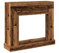 vidaXL Borde de Chimenea Madera ingeniería Envejecida 100x30x87,5 cm