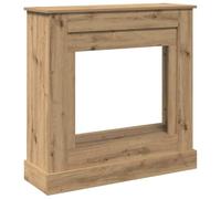 vidaXL Borde de chimenea madera ingeniería roble artisan 90x30x90 cm