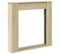 vidaXL Borde de chimenea Madera de ingeniería Roble Sonoma 100x20x100 cm