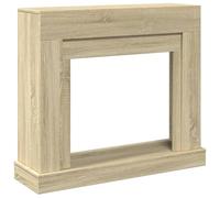 vidaXL Borde de chimenea madera ingeniería roble Sonoma 100x30x87,5 cm