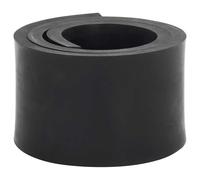 vidaXL Borde de goma para quitanieves negro 120x10x1 cm