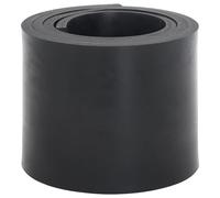 vidaXL Borde de goma para quitanieves negro 200x15x1 cm