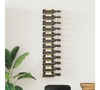 vidaXL Botellero de pared para 24 botellas hierro blanco