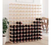 vidaXL Botellero para 120 botellas madera maciza pino 112,5x23x123,5cm