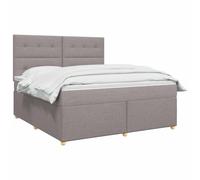 vidaXL Boxspringbed met Matras met hoofdeinde - Topo (140 x 200 cm), color marrón