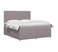 vidaXL Boxspringbed met Matras met hoofdeinde - Topo (140 x 200 cm), color marrón