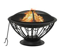 Brasero Con Atizador Acero Xxl 75 Cm Vidaxl