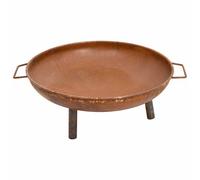 vidaXL Brasero de acero 67,5x58x22,5 cm